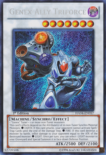 Genex Ally Triforce [HA04-EN057] Secret Rare - Josh's Cards