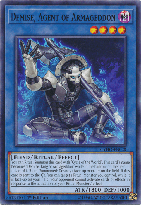 Demise, Agent of Armageddon [CYHO-EN028] Common - Josh's Cards