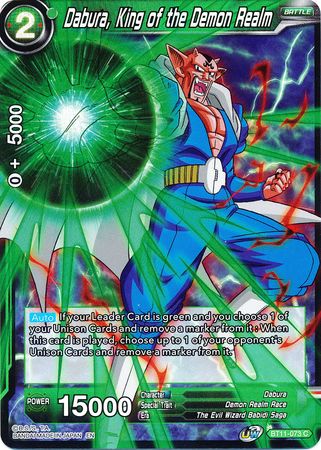 Dabura, King of the Demon Realm (BT11-073) [Vermilion Bloodline 2nd Edition] Parallel Foil