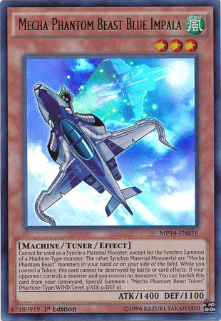 Mecha Phantom Beast Blue Impala [MP14-EN076] Ultra Rare - Josh's Cards