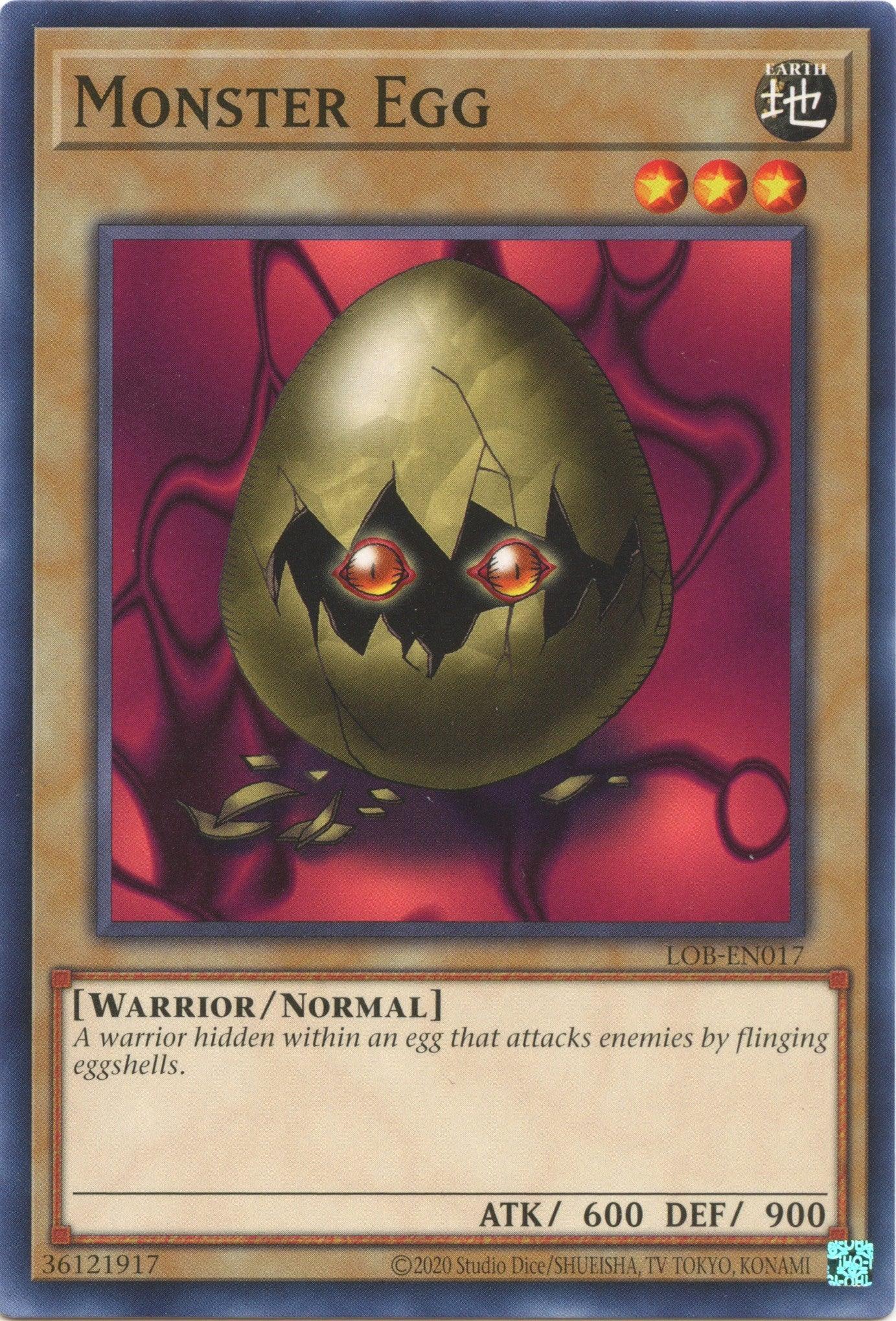 Monster Egg (25th Anniversary) [LOB-EN017] Common - Josh's Cards