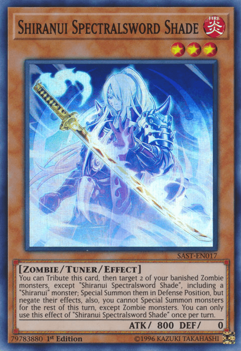 Shiranui Spectralsword Shade [SAST-EN017] Super Rare - Josh's Cards