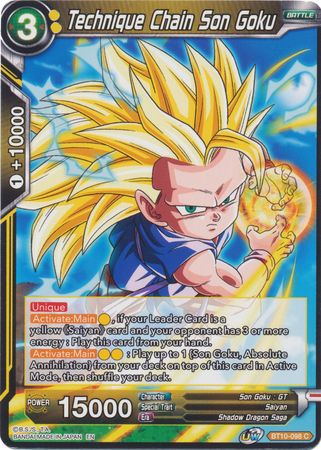 Technique Chain Son Goku (BT10-098) [Rise of the Unison Warrior 2nd Edition] Parallel Foil