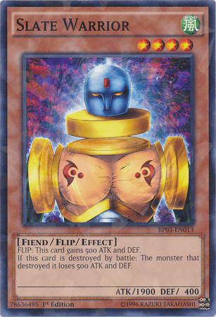 Slate Warrior [BP03-EN013] Shatterfoil Rare - Josh's Cards