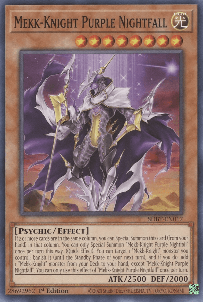 Mekk-Knight Purple Nightfall [SDBT-EN017] Common - Josh's Cards