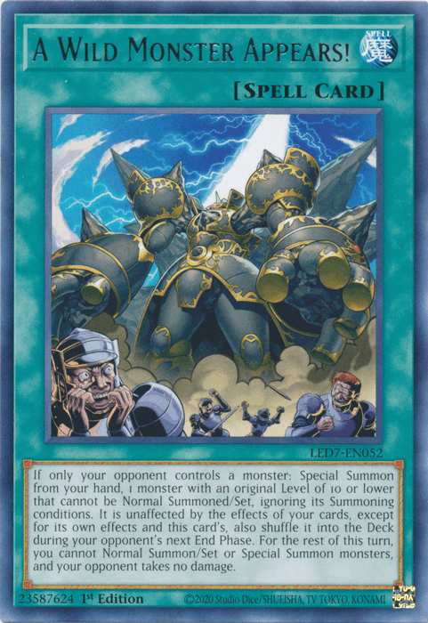 A Wild Monster Appears! [LED7-EN052] Rare - Josh's Cards