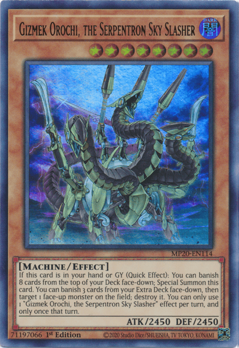 Gizmek Orochi, the Serpentron Sky Slasher [MP20-EN114] Ultra Rare - Josh's Cards