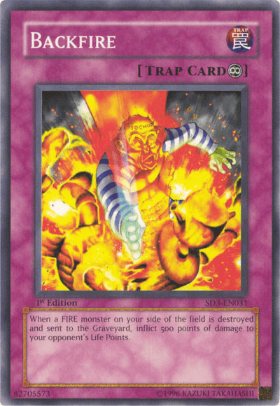 Backfire [SD3-EN031] Common - Josh's Cards