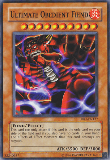 Ultimate Obedient Fiend [DR1-EN137] Common - Josh's Cards