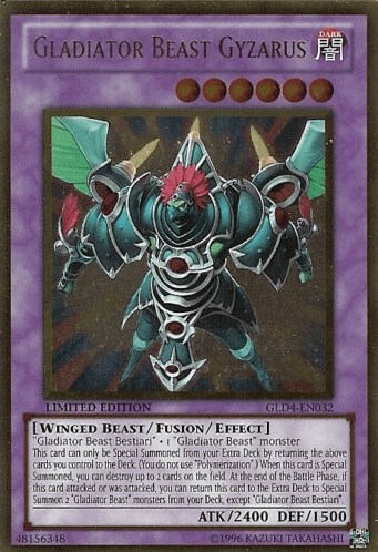 Gladiator Beast Gyzarus [GLD4-EN032] Gold Rare - Josh's Cards