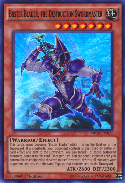 Buster Blader, the Destruction Swordmaster [MP16-EN189] Ultra Rare - Josh's Cards