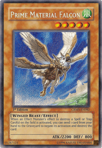 Prime Material Falcon [CRMS-EN082] Secret Rare - Josh's Cards