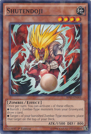 Shutendoji [BP03-EN069] Shatterfoil Rare - Josh's Cards