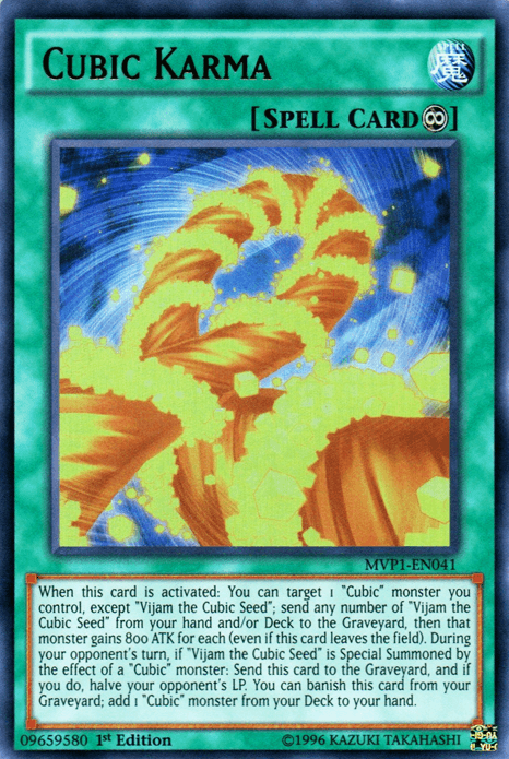 Cubic Karma [MVP1-EN041] Ultra Rare - Josh's Cards