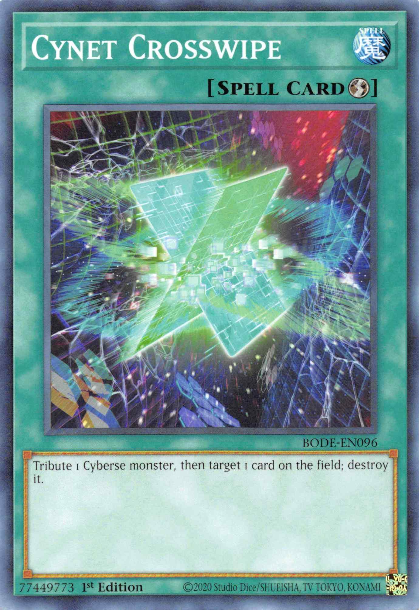 Cynet Crosswipe [BODE-EN096] Common - Josh's Cards