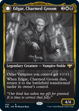 Edgar, Charmed Groom // Edgar Markov's Coffin (DBL-503) - Innistrad: Double Feature: (Double Faced Transform) Foil
