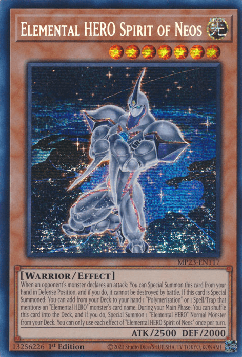 Elemental HERO Spirit of Neos [MP23-EN117] Prismatic Secret Rare - Josh's Cards