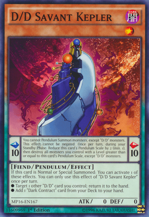 D/D Savant Kepler [MP16-EN167] Common - Josh's Cards