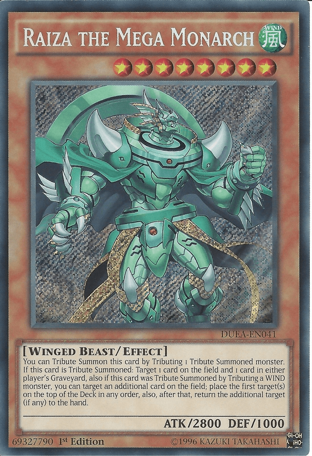 Raiza the Mega Monarch [DUEA-EN041] Secret Rare - Josh's Cards