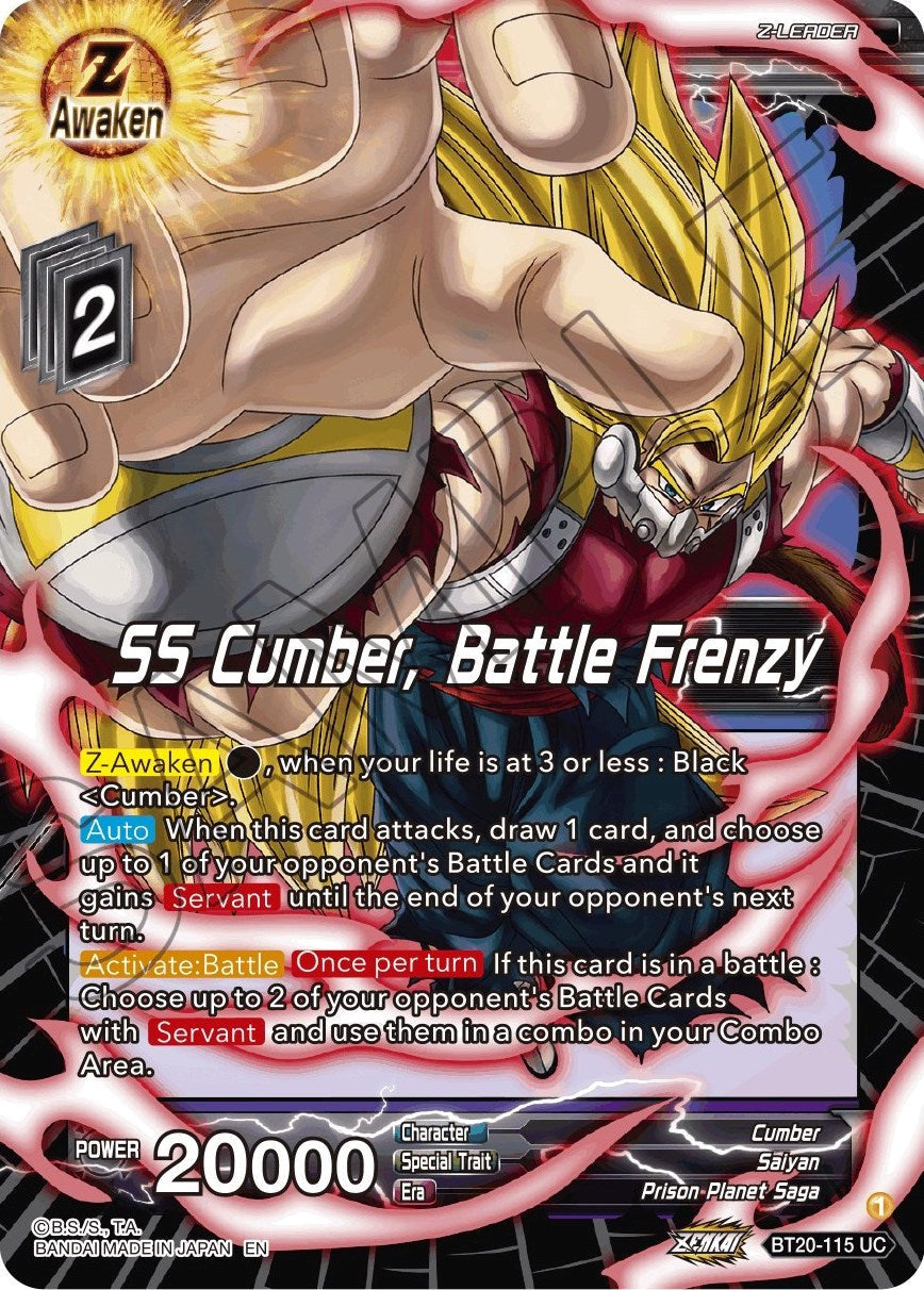 SS Cumber, Battle Frenzy (BT20-115) [Power Absorbed] Parallel Foil