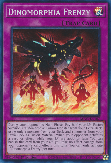 Dinomorphia Frenzy [MP23-EN107] Super Rare - Josh's Cards