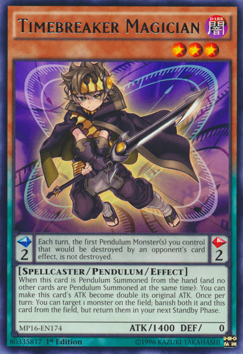 Timebreaker Magician [MP16-EN174] Rare - Josh's Cards