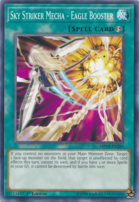 Sky Striker Mecha - Eagle Booster [MP19-EN265] Common - Josh's Cards
