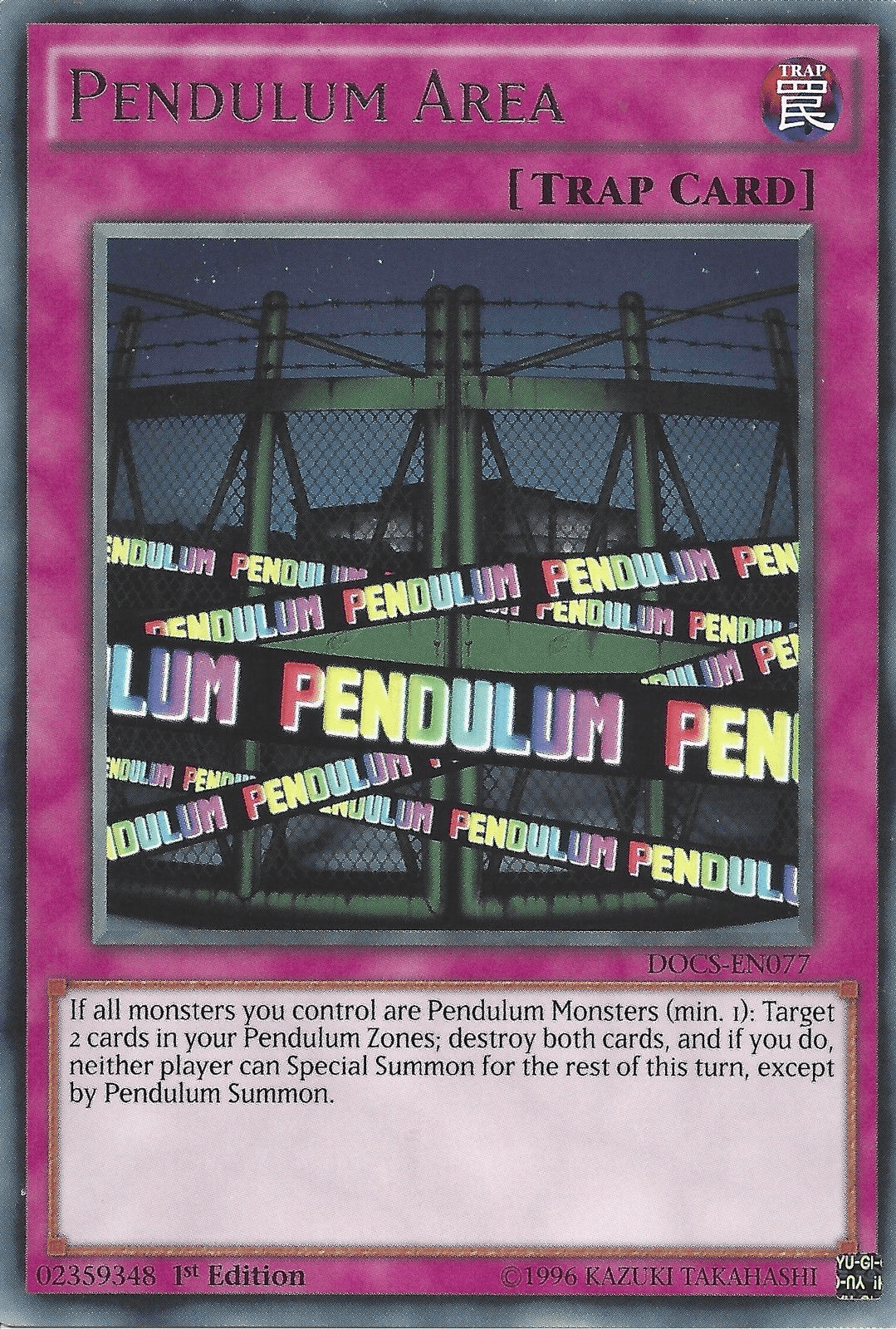 Pendulum Area [DOCS-EN077] Rare - Josh's Cards