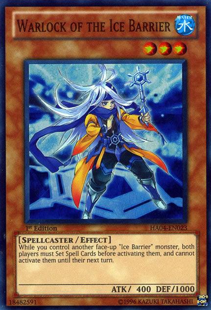 Warlock of the Ice Barrier [HA04-EN023] Super Rare - Josh's Cards