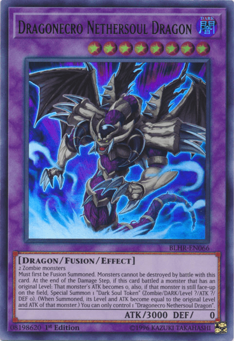 Dragonecro Nethersoul Dragon [BLHR-EN066] Ultra Rare - Josh's Cards