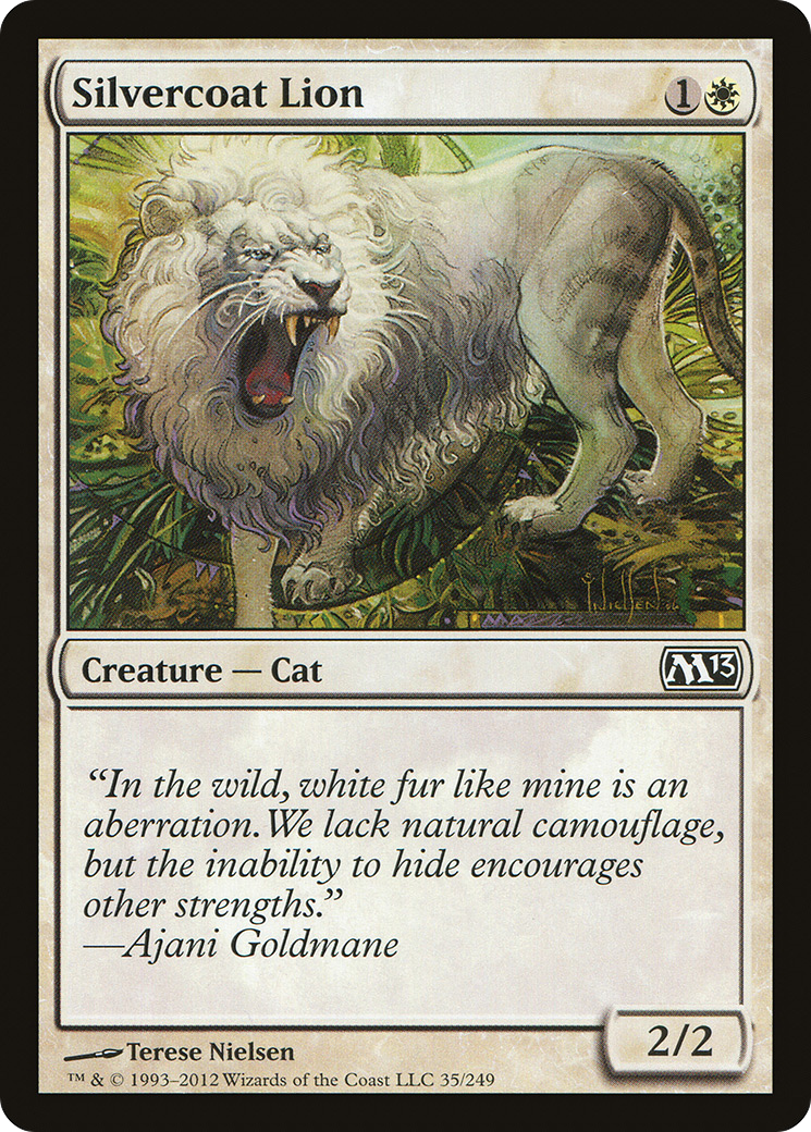 Silvercoat Lion (M13-035) - Magic 2013