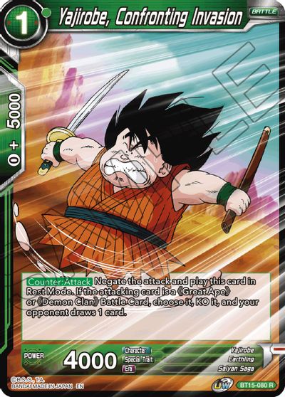 Yajirobe, Confronting Invasion (BT15-080) [Saiyan Showdown] Parallel Foil