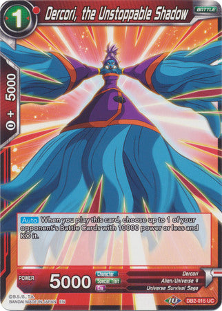Dercori, the Unstoppable Shadow (DB2-015) [Divine Multiverse] Parallel Foil