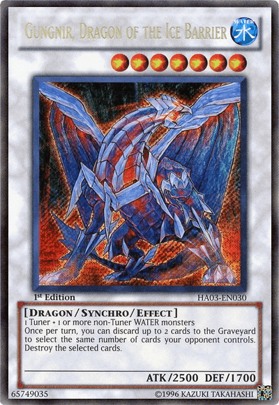 Gungnir, Dragon of the Ice Barrier [HA03-EN030] Secret Rare - Josh's Cards
