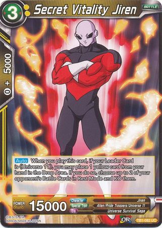Secret Vitality Jiren (TB1-082) [The Tournament of Power] Parallel Foil