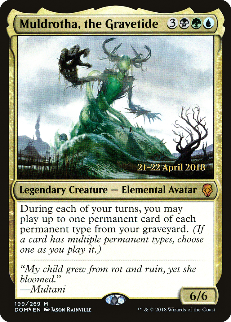 Muldrotha, the Gravetide (PRE-199S) - Dominaria Promos Foil