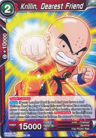 Krillin, Dearest Friend (BT12-007) [Vicious Rejuvenation] Parallel Foil