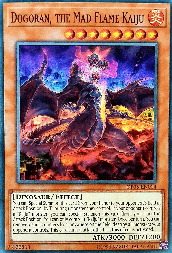 Dogoran, the Mad Flame Kaiju [OP05-EN004] Super Rare - Josh's Cards