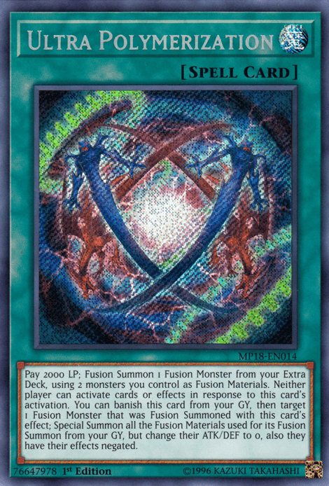 Ultra Polymerization [MP18-EN014] Secret Rare - Josh's Cards