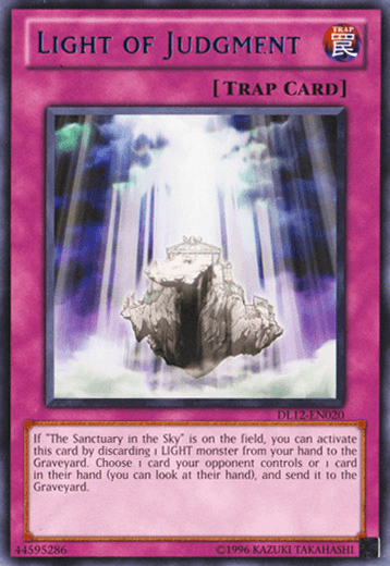Light of Judgment (Blue) [DL12-EN020] Rare - Josh's Cards