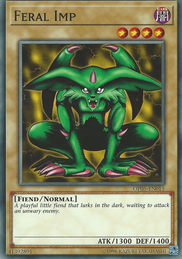 Feral Imp [OP05-EN015] Short Print - Josh's Cards