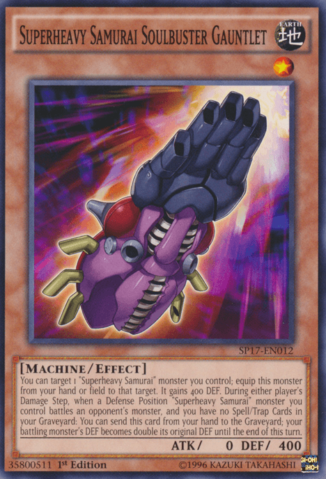 Superheavy Samurai Soulbuster Gauntlet [SP17-EN012] Common - Josh's Cards
