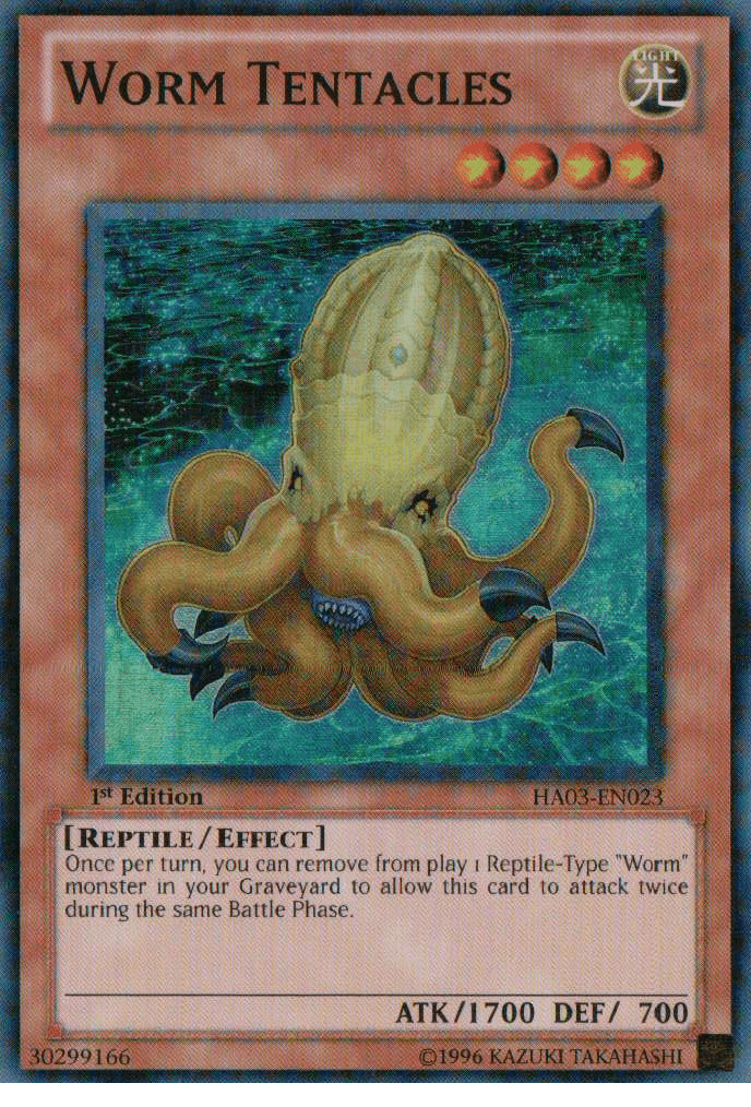 Worm Tentacles [HA03-EN023] Super Rare - Josh's Cards