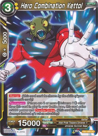 Hero Combination Kettol (TB1-089) [The Tournament of Power] Parallel Foil