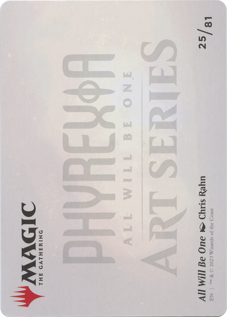 All Will Be One // All Will Be One (AONE-025) - Phyrexia: All Will Be One Art Series (Borderless)