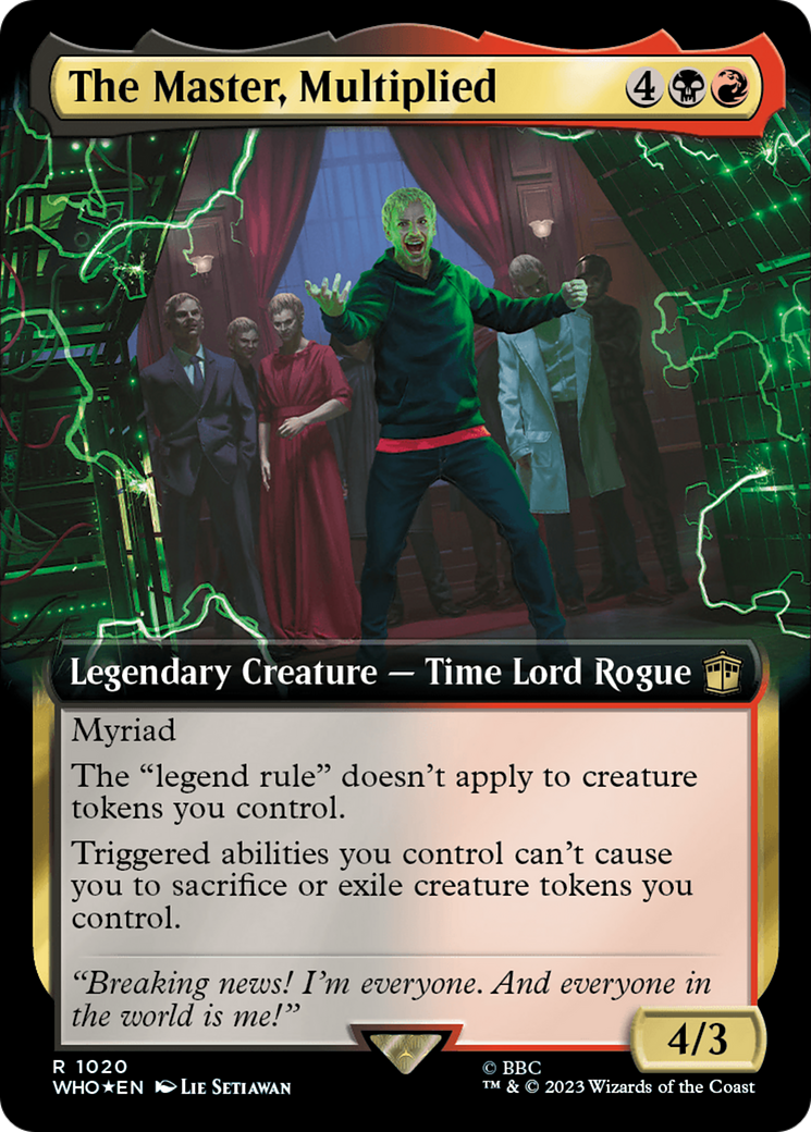 The Master, Multiplied (WHO-1020) - Doctor Who: (Extended Art) Foil