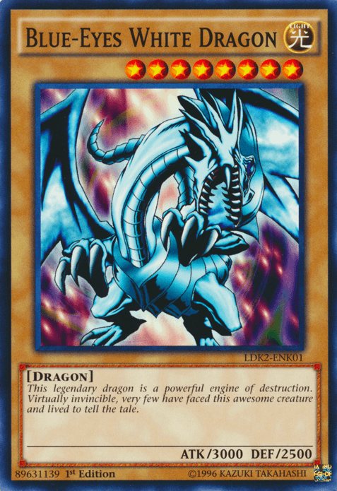 Blue-Eyes White Dragon (Version 1) [LDK2-ENK01] Common - Josh's Cards