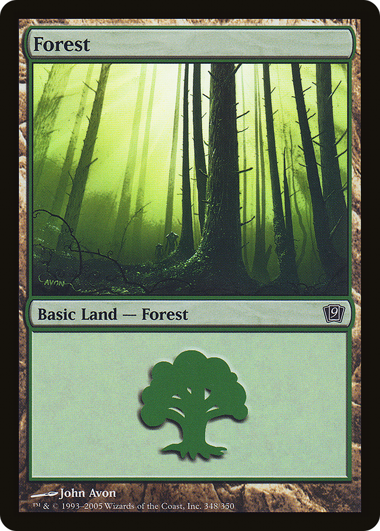 Forest (348) [Ninth Edition] Foil