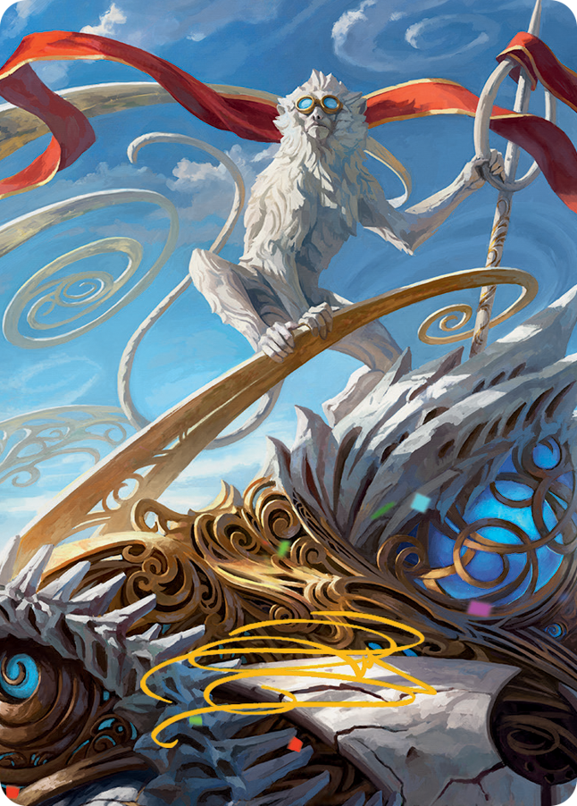 Ragavan, Nimble Pilferer Art Card (Gold-Stamped Signature) [March of the Machine Art Series] Foil