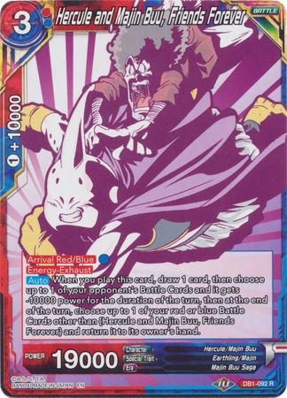 Hercule and Majin Buu, Friends Forever (Alternate Art) (DB1-092) [Special Anniversary Set 2020] Parallel Foil